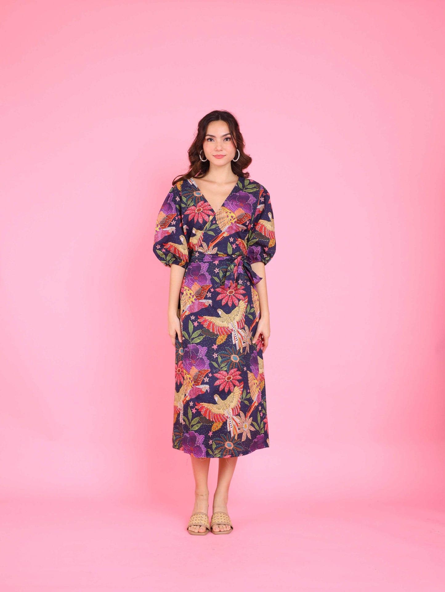 Avian Dreams: Solana Wrap Dress