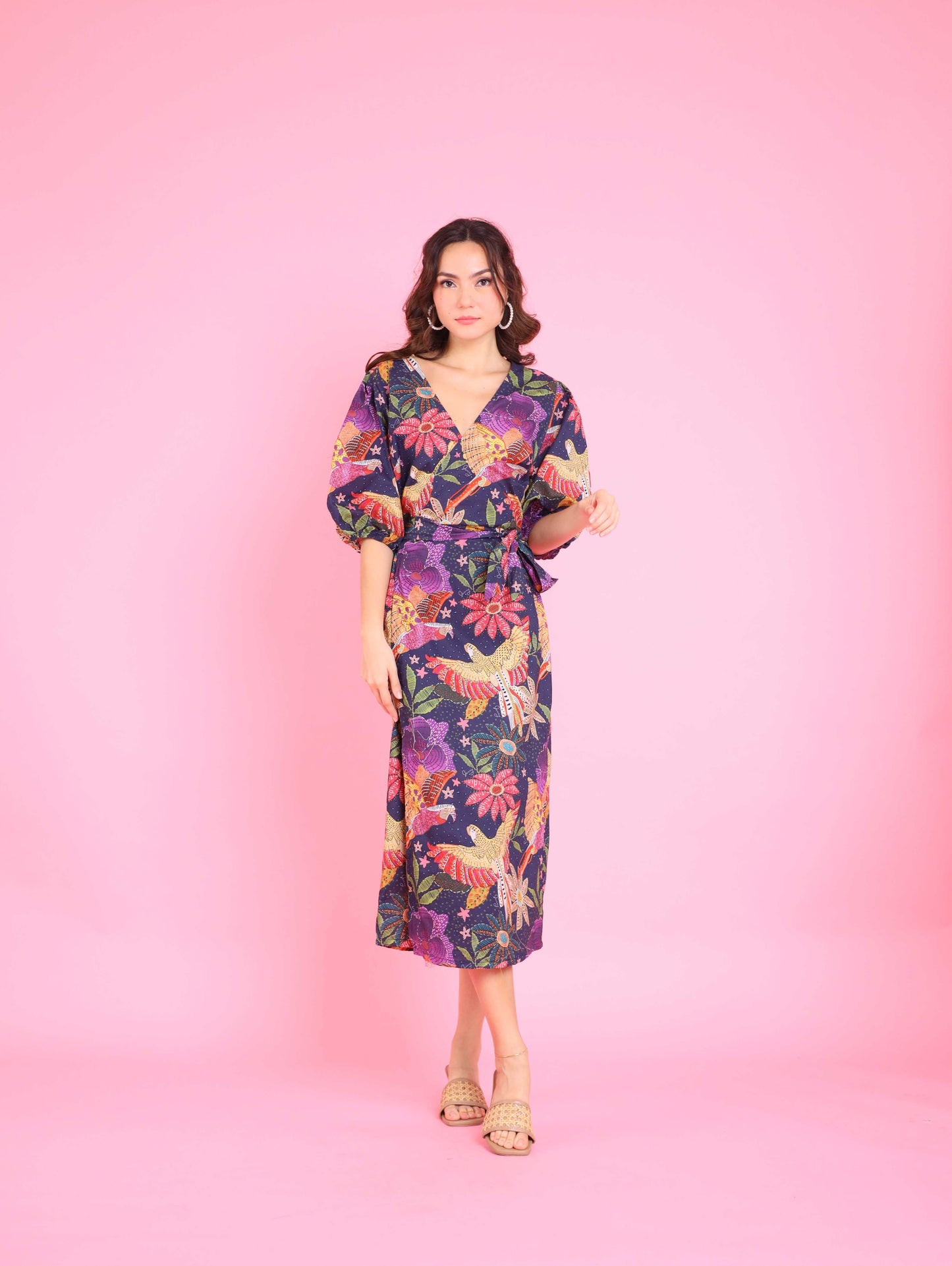 Avian Dreams: Solana Wrap Dress