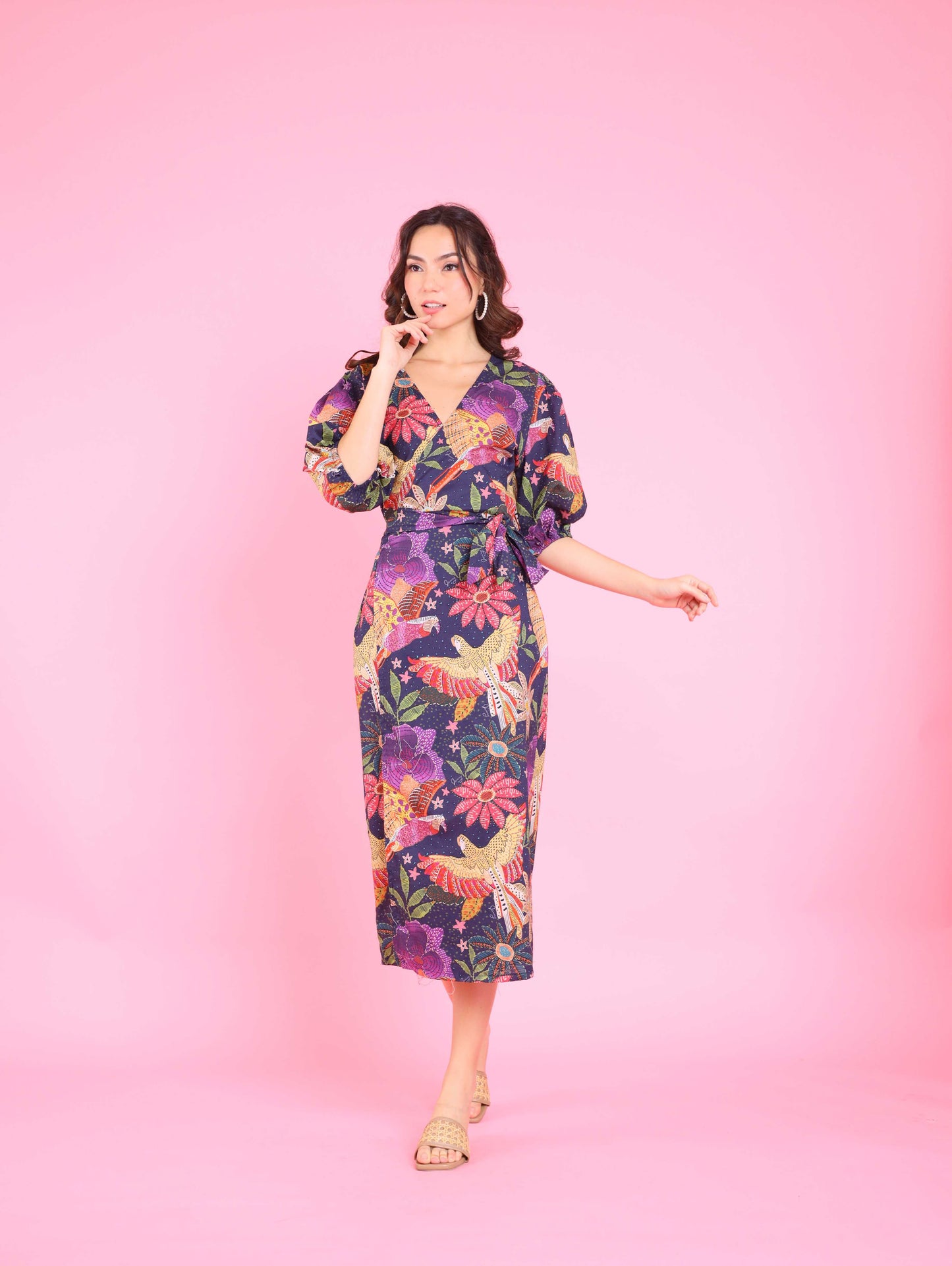 Avian Dreams: Solana Wrap Dress
