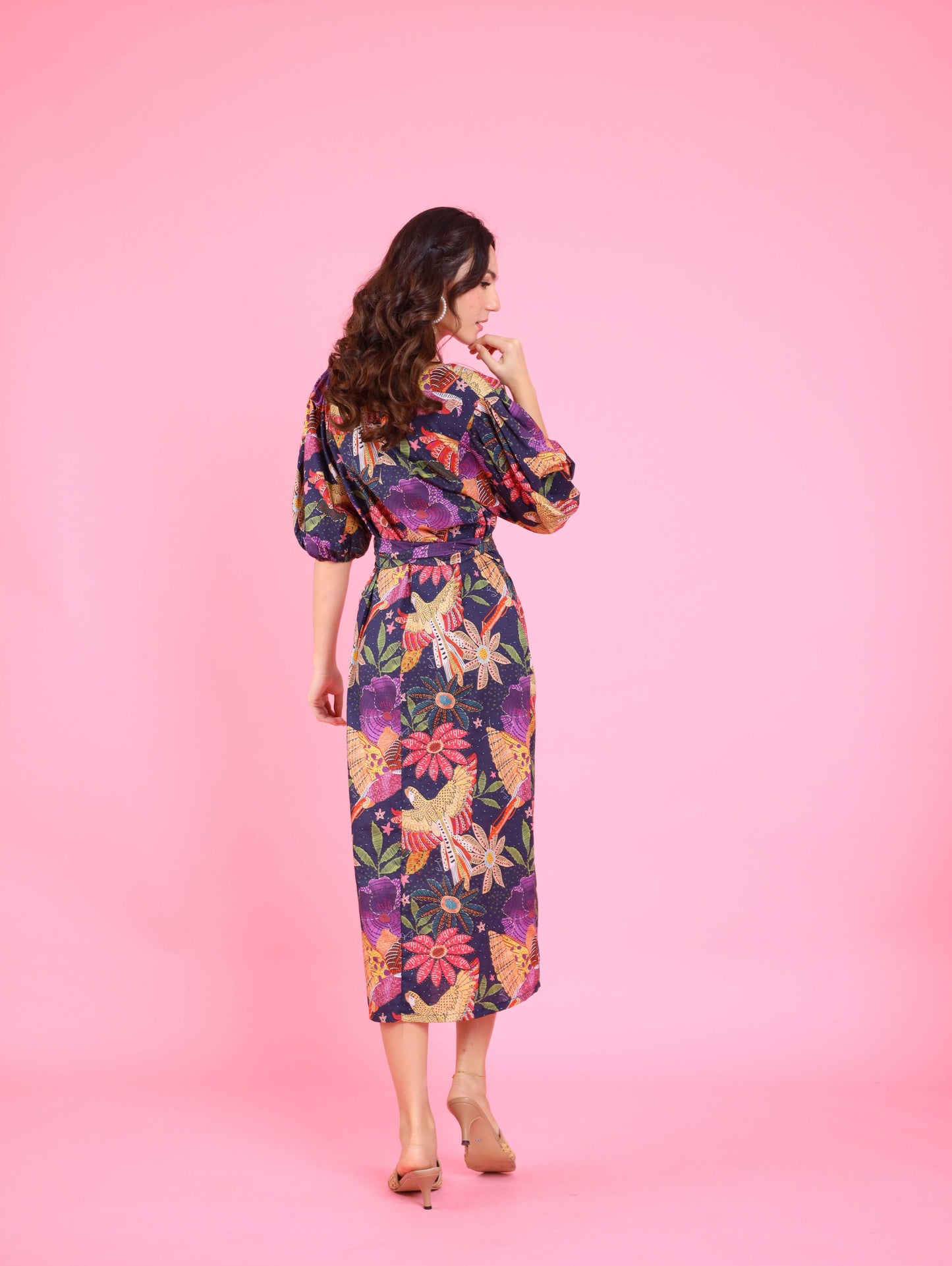 Avian Dreams: Solana Wrap Dress