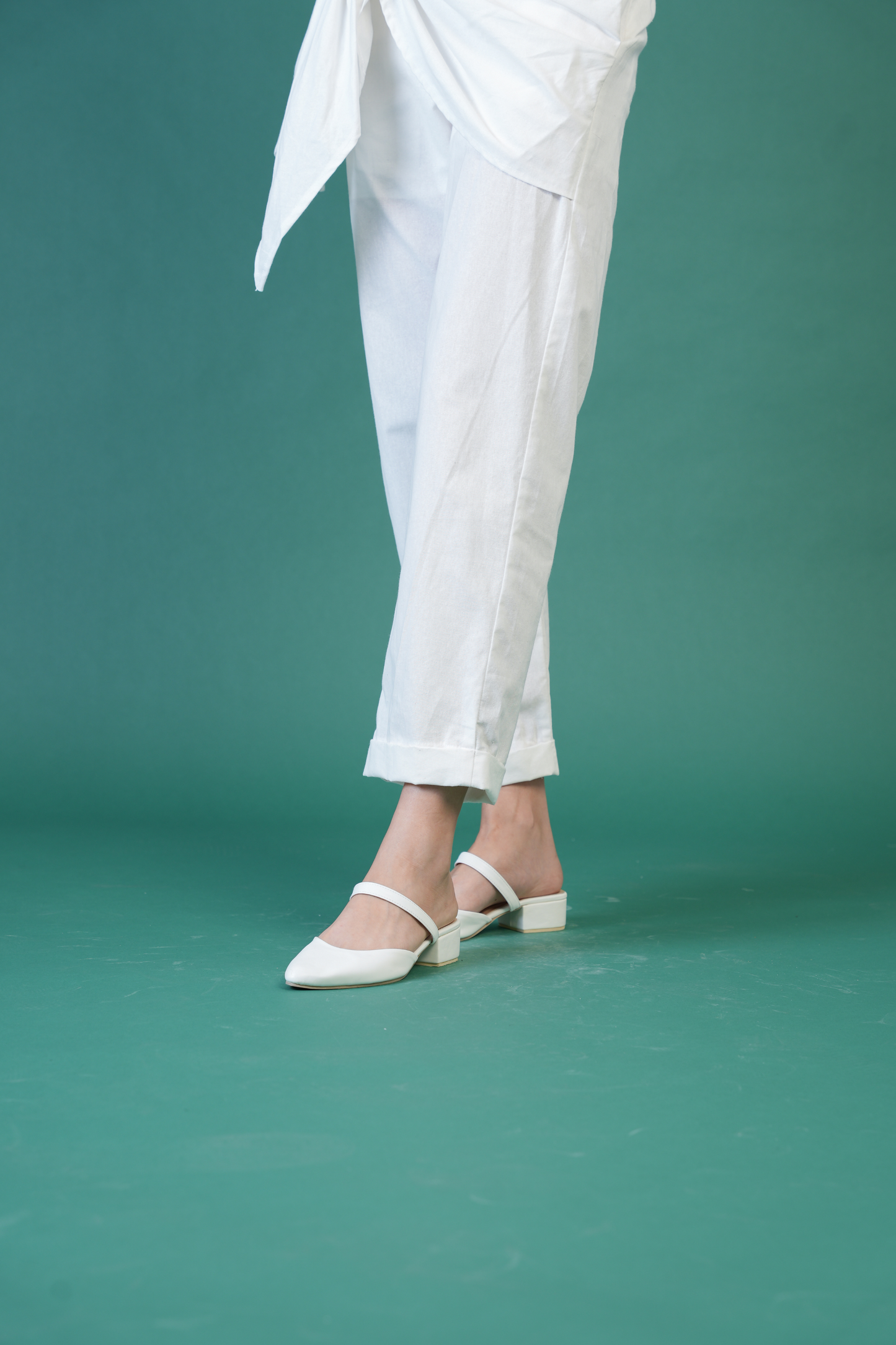 Angela Straight Leg Garterized Pants
