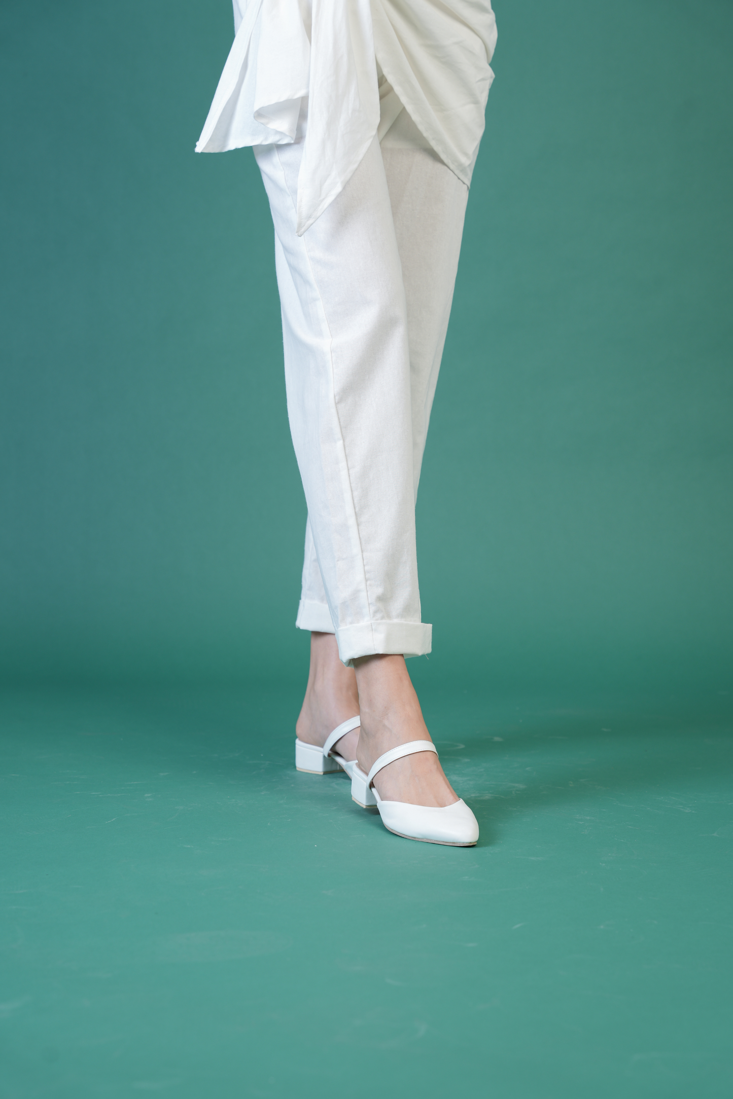 Angela Straight Leg Garterized Pants