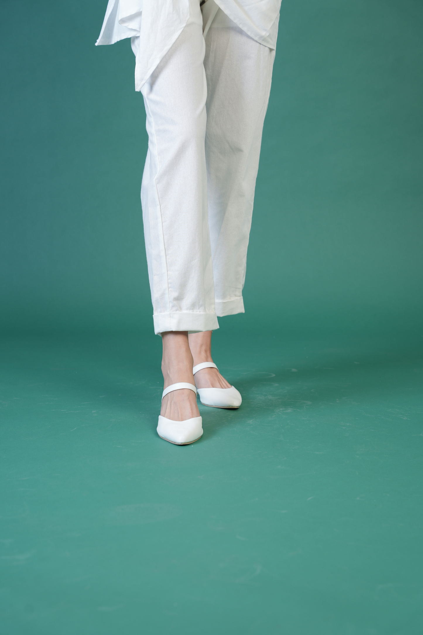 Angela Straight Leg Garterized Pants