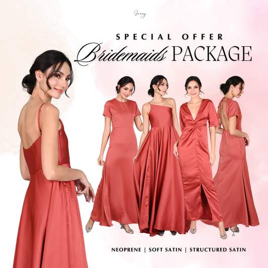 Soft Satin Bridemaids Gown Package