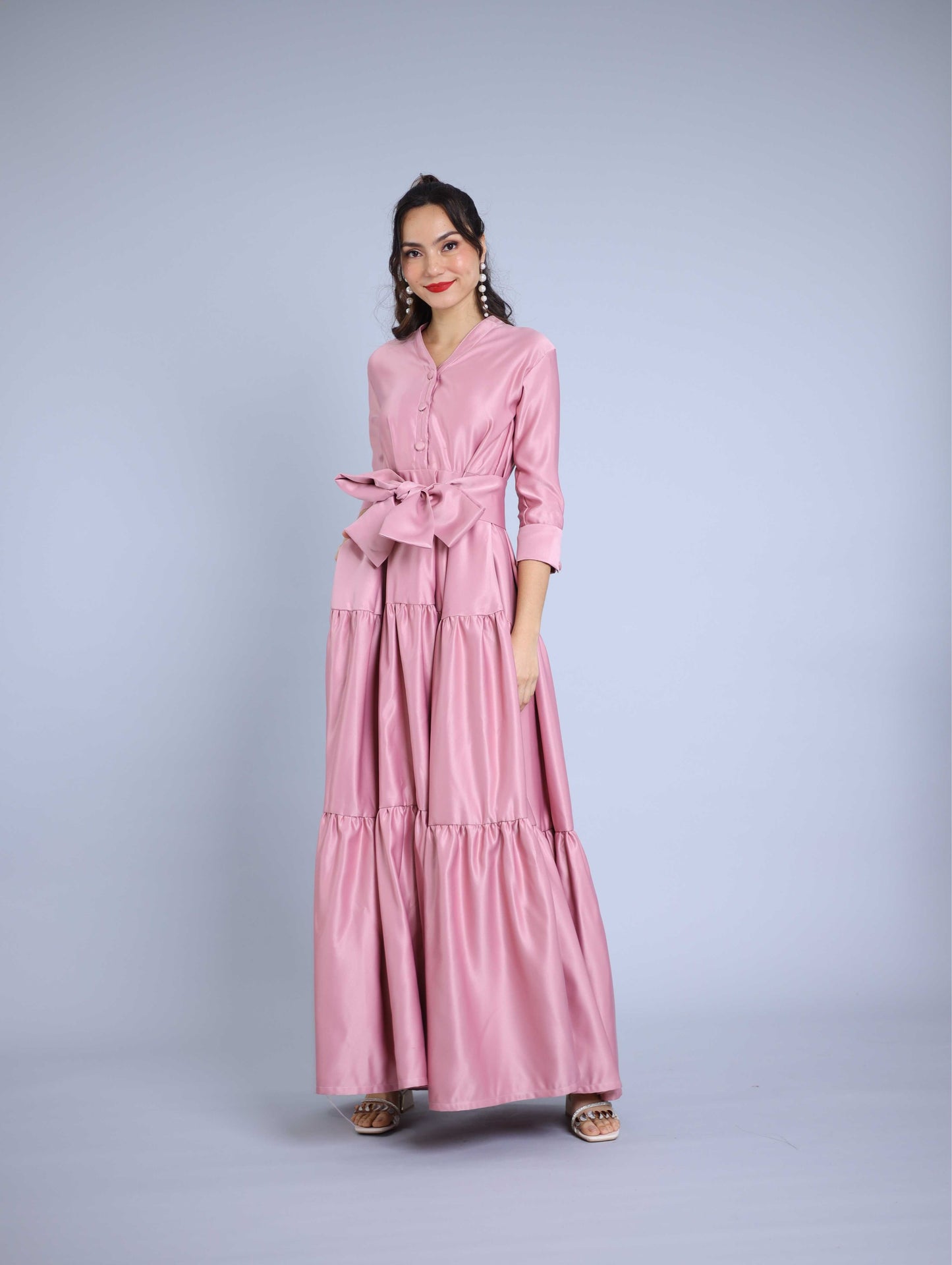 Reese Tiered Trench Gown