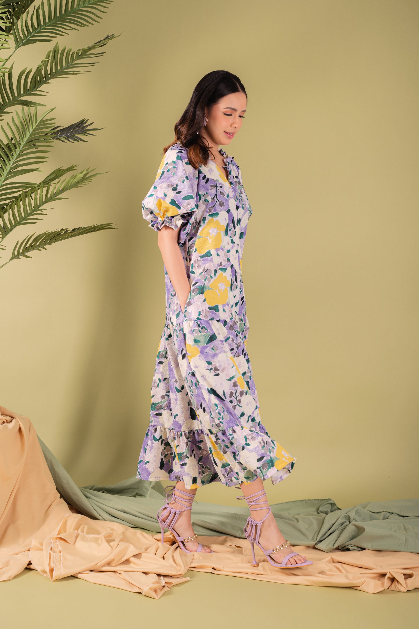 Watercolor Dreams: Kate Popcorn Floral Shift Dress